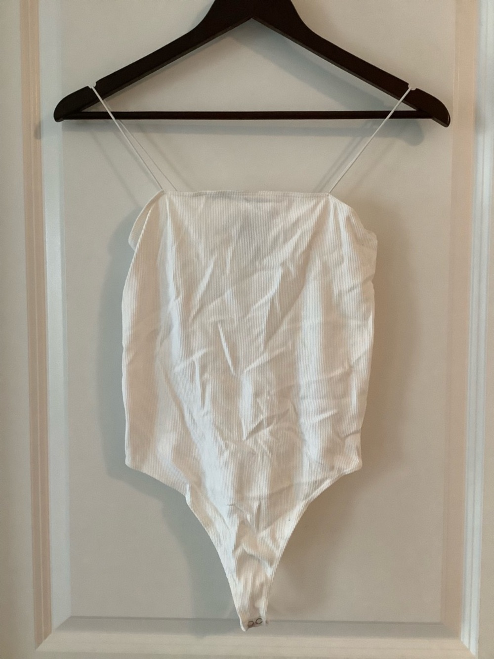 Forever 21 White Ribbed Kids Bodysuit
